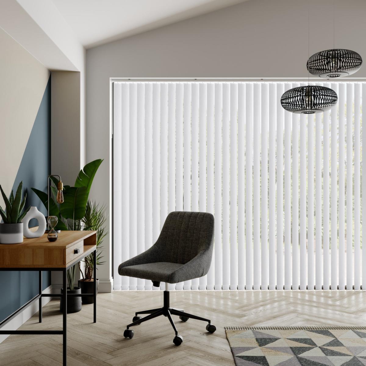 Sabella Made to Measure Vertical Blind White – image 4