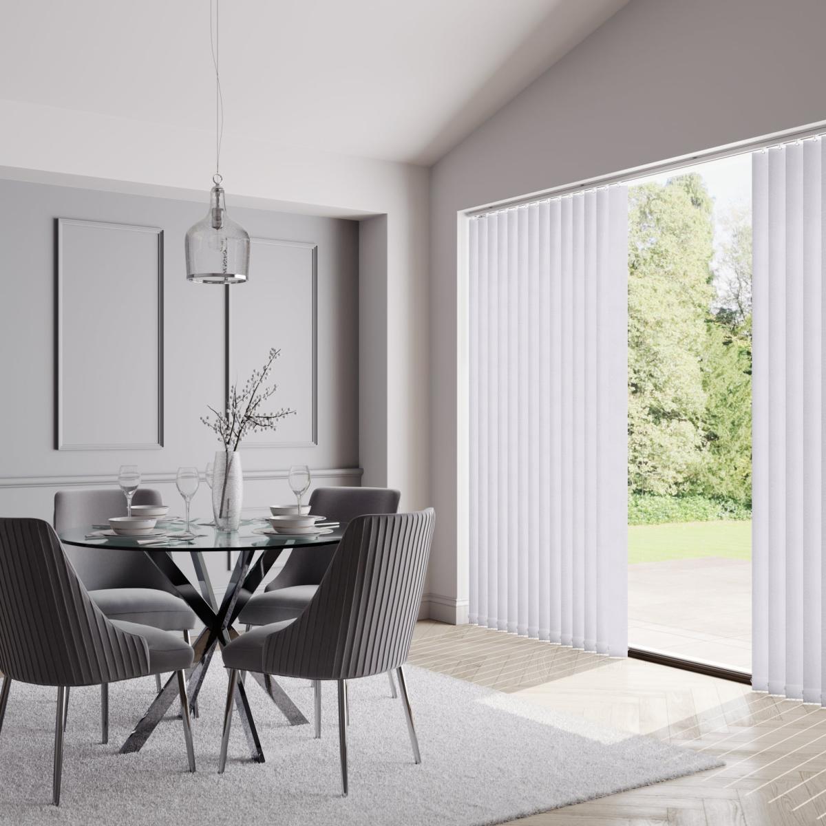 Carlo Made to Measure Vertical Blind White – image 3