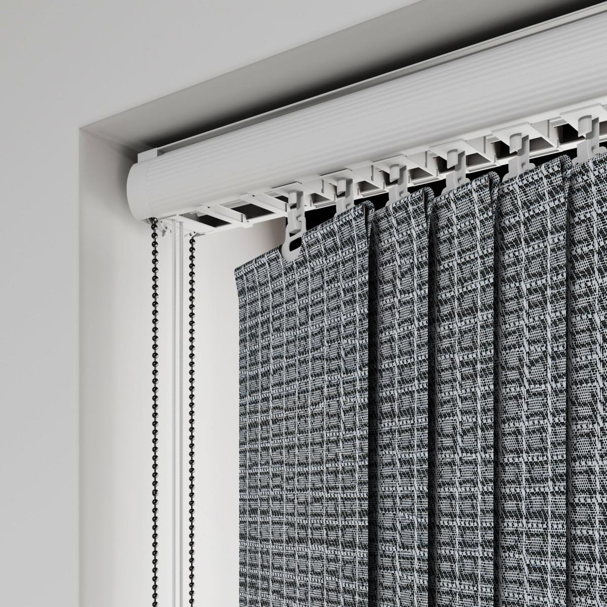 Linton Made to Measure Vertical Blind Black/Blue – image 6