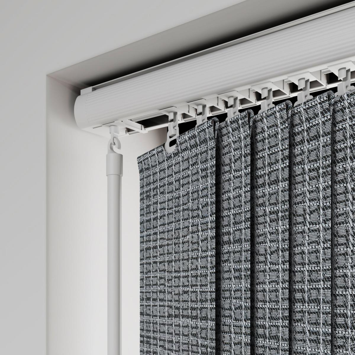 Linton Made to Measure Vertical Blind Black/Blue – image 7
