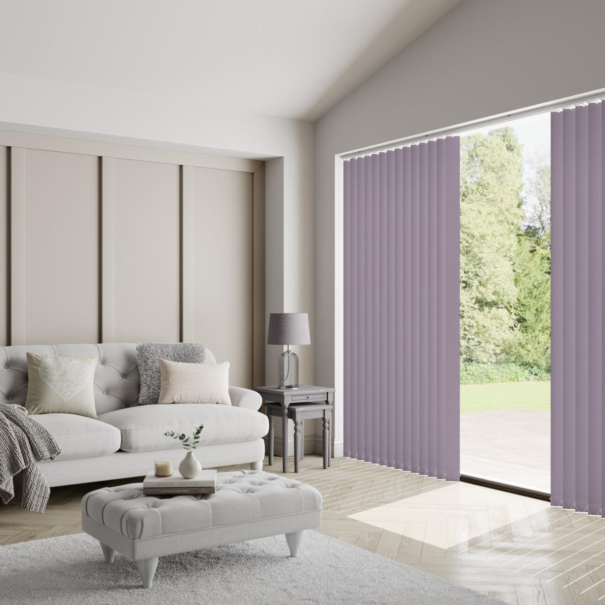 Splash Made to Measure Vertical Blind Purple – image 3
