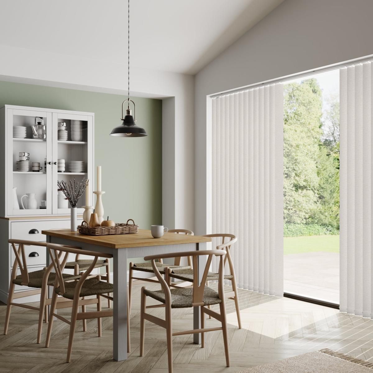 Linen Made to Measure Vertical Blind Beige – image 3