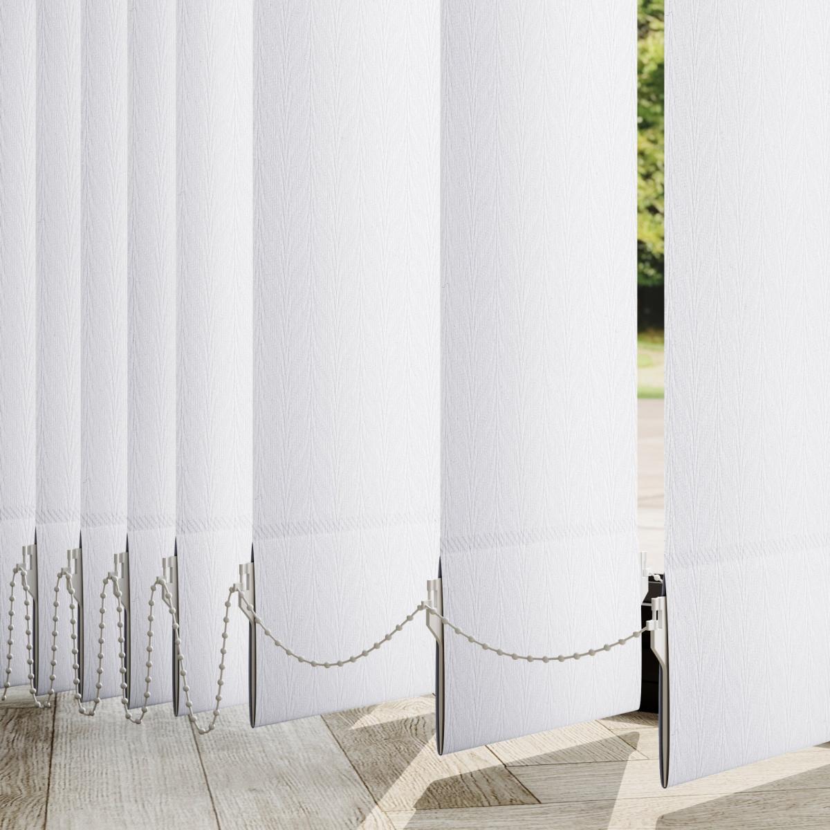 Fern Made to Measure Vertical Blind White – image 1