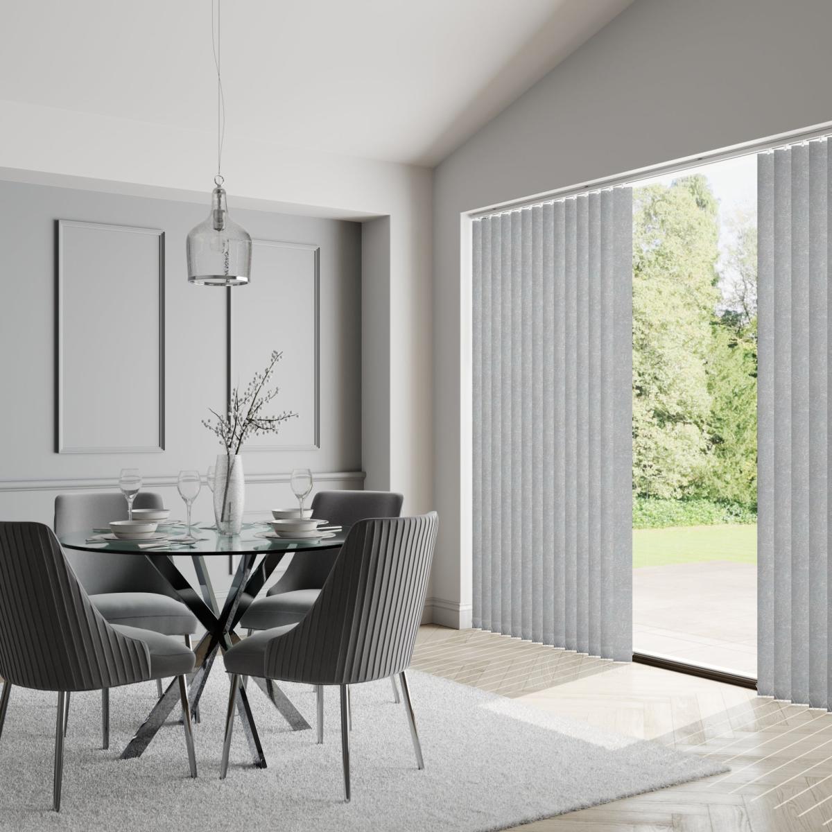 Atlantic Made to Measure Vertical Blind Grey – image 3