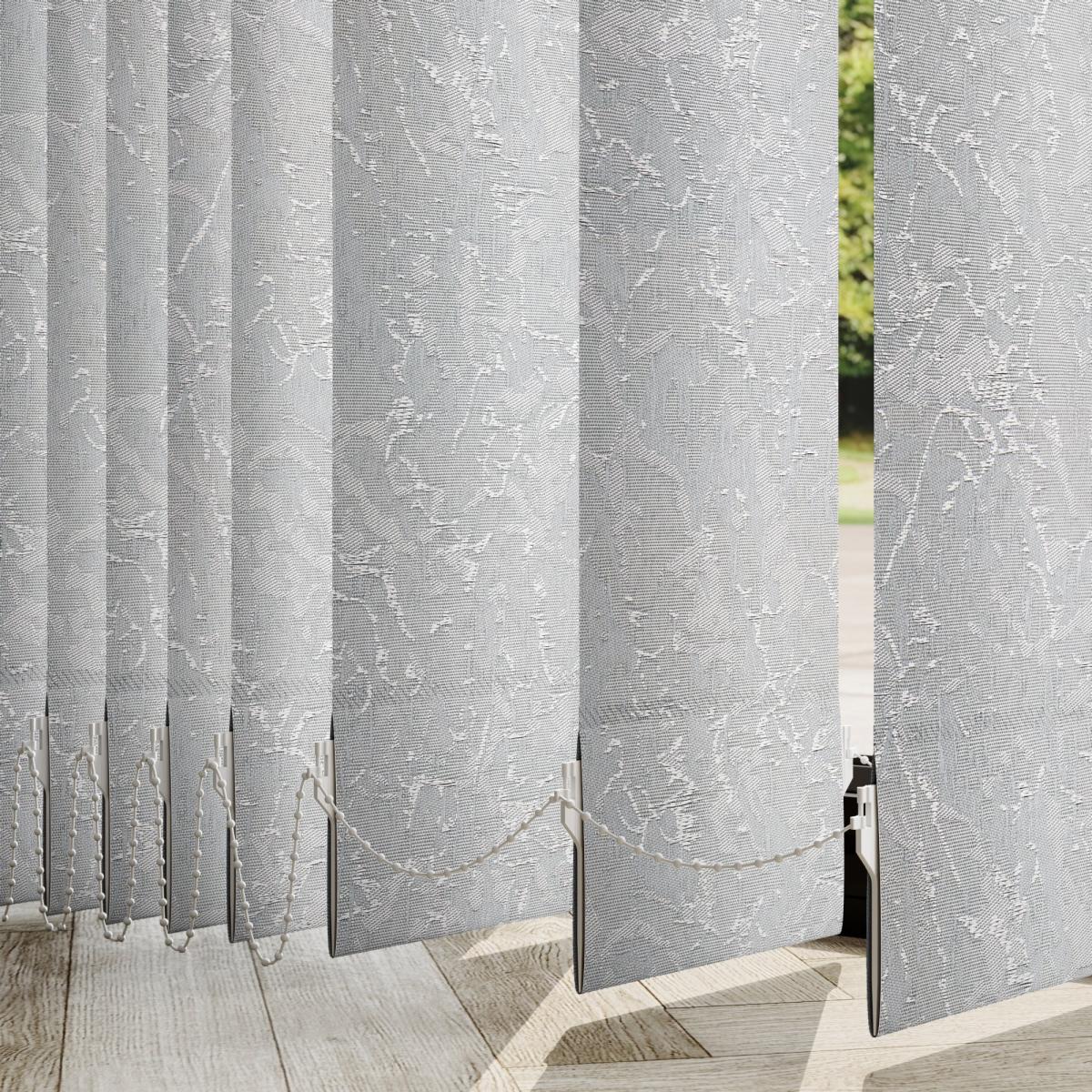 Atlantic Made to Measure Vertical Blind Grey – image 1