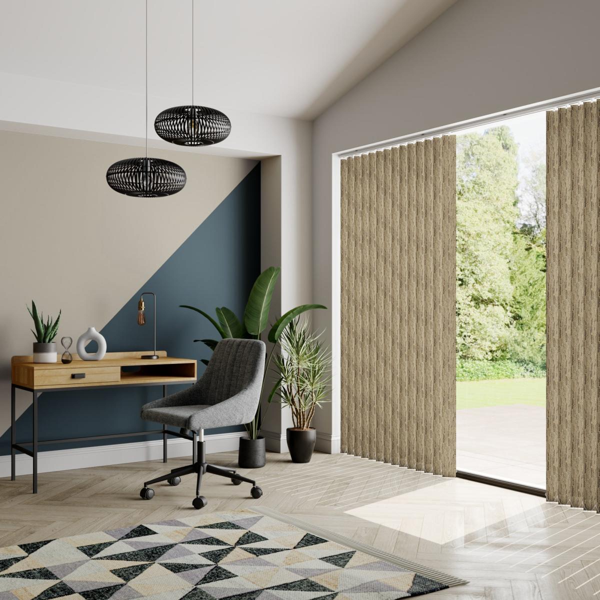 Empire Made to Measure Vertical Blind Beige/Black – image 3