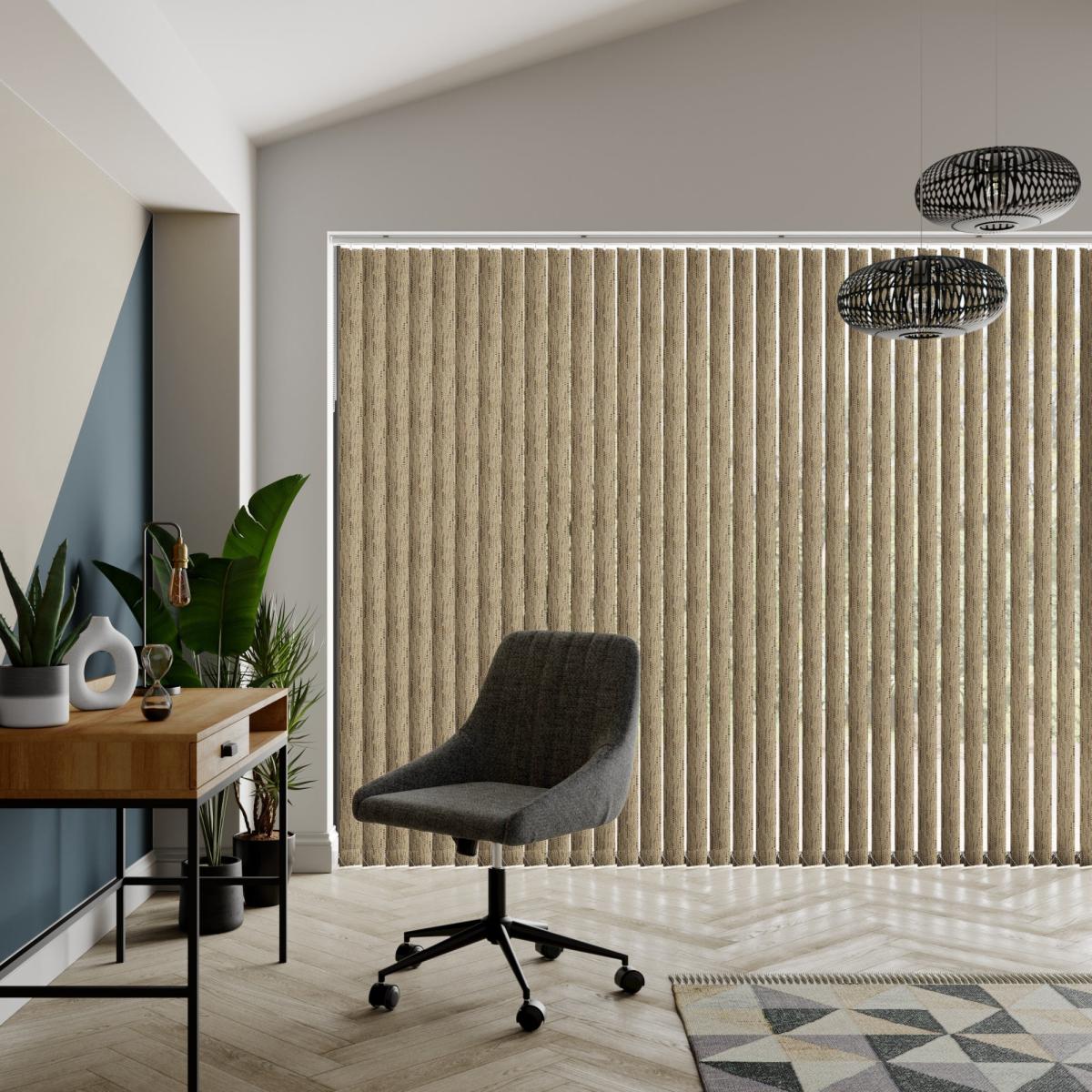 Empire Made to Measure Vertical Blind Beige/Black – image 4