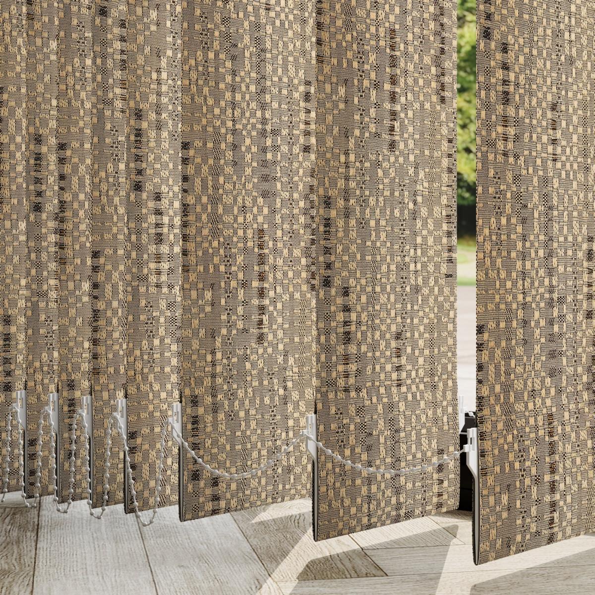 Empire Made to Measure Vertical Blind Beige/Black – image 1