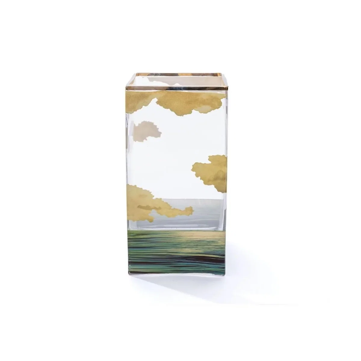 Glass squared medium vase SEA GIRL – image 4