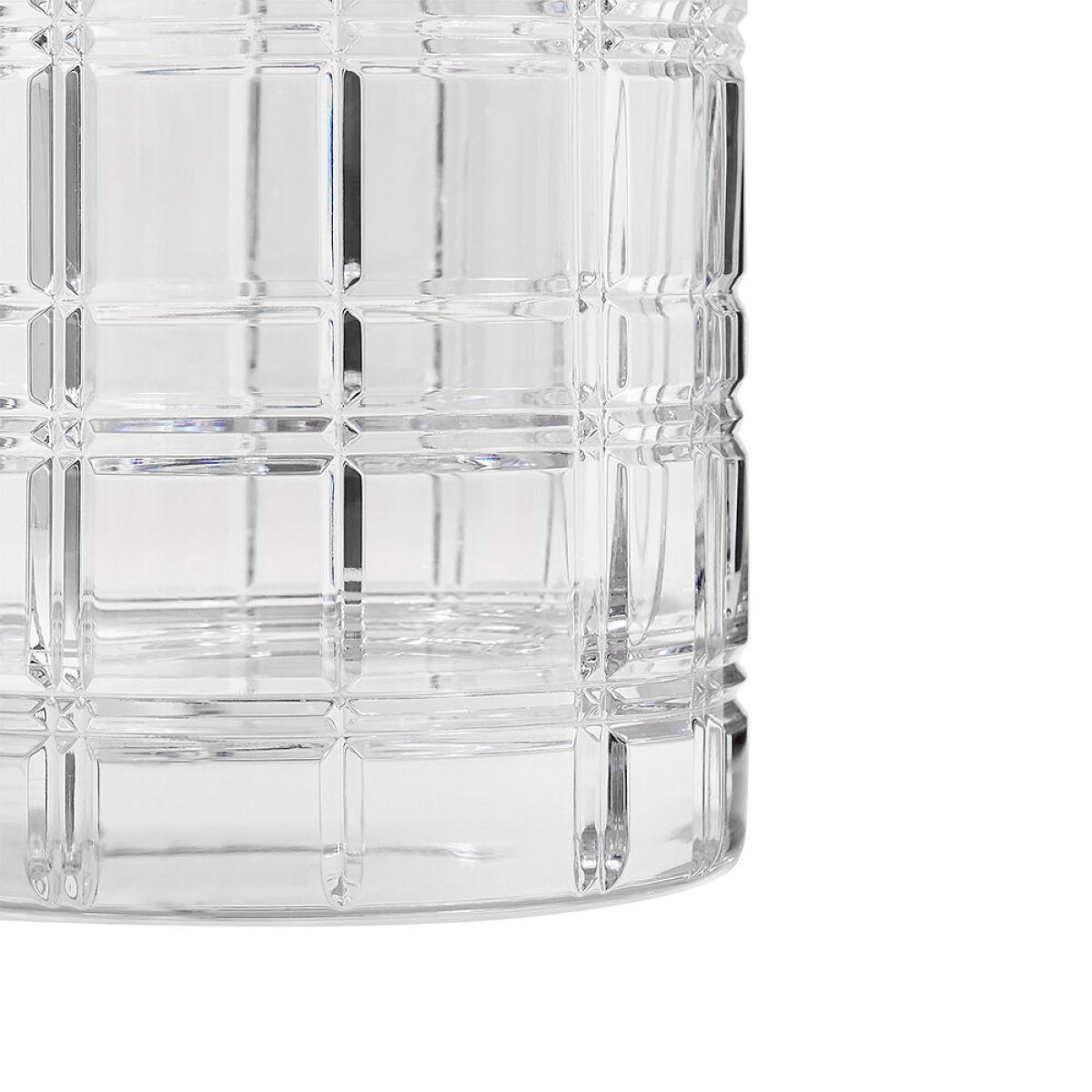 Ralph Lauren Home - Hudson Plaid Crystal Glass Vase - Clear - Large – image 2