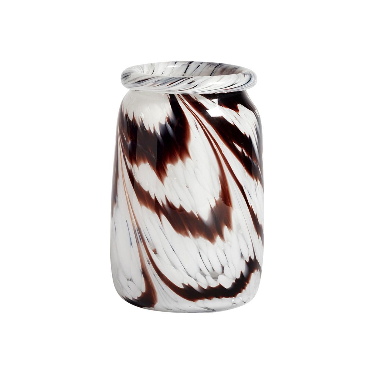 HAY - Splash Roll Neck Vase - Coffee – image 1