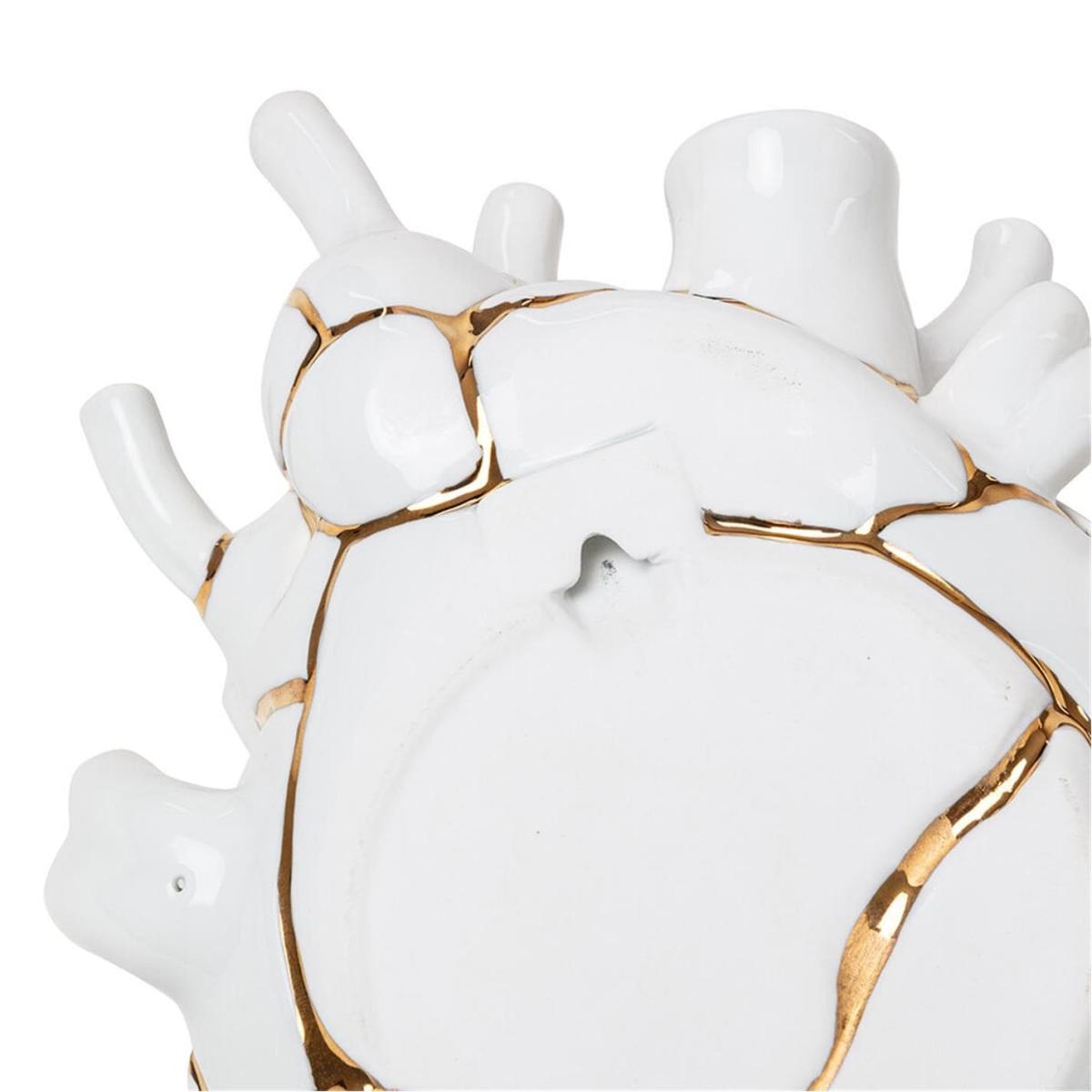 Love In Bloom Kintsugi Porcelain Heart Vase – image 9