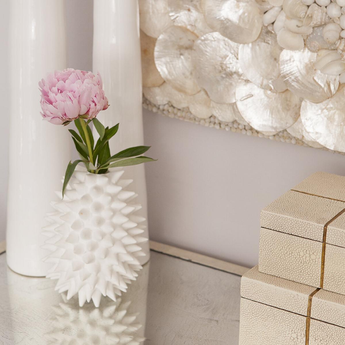 Made Goods - Irma Porcelain Vase - White - Large – image 2