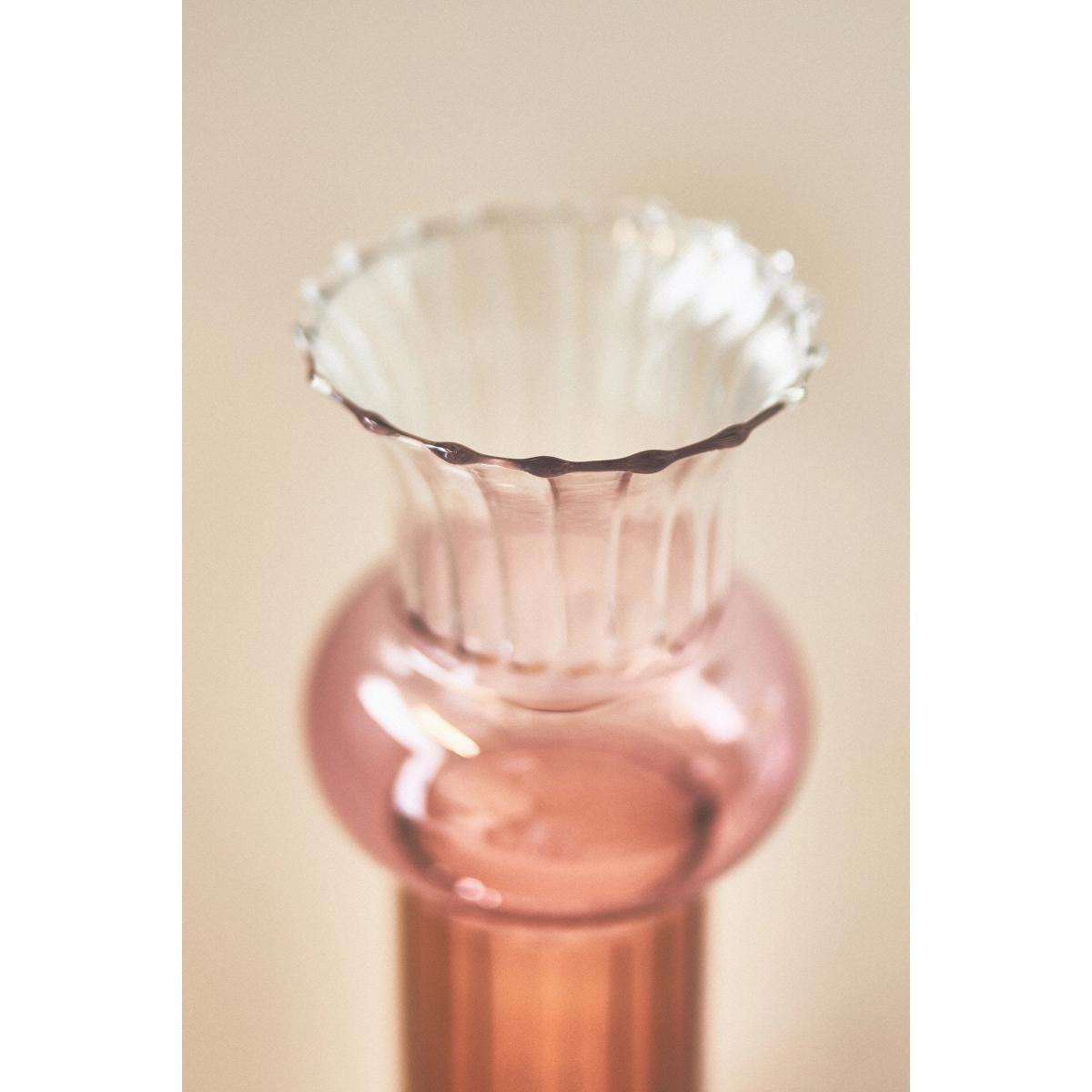Claudia Pleated Glass Vase – image 4