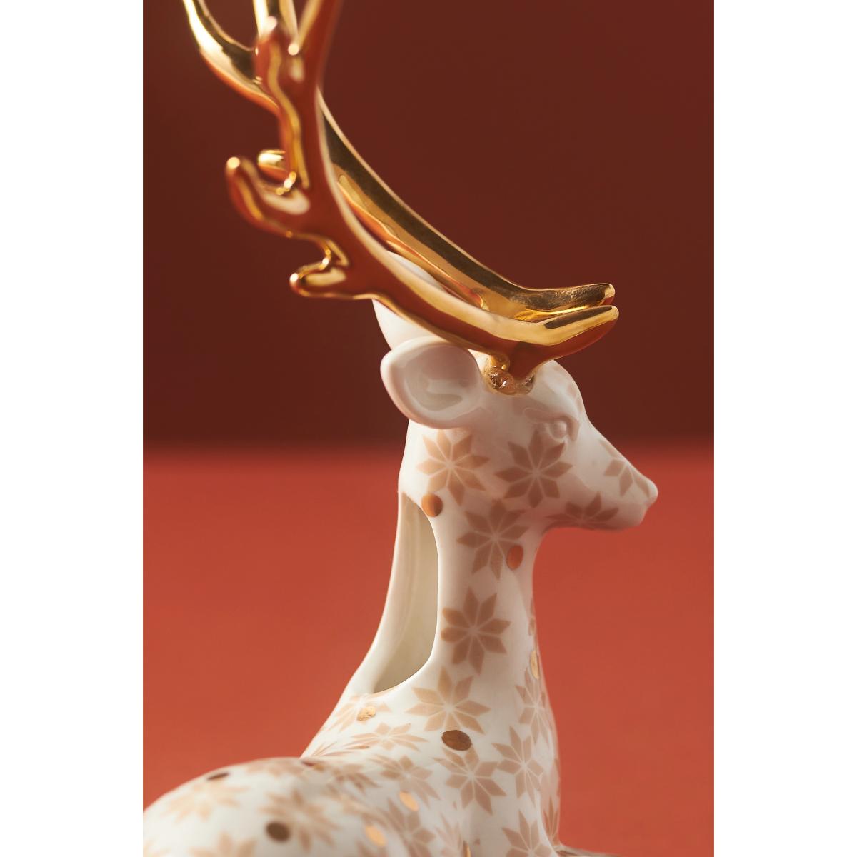 Winterland Animal Ceramic Pattern Bud Vase – image 2