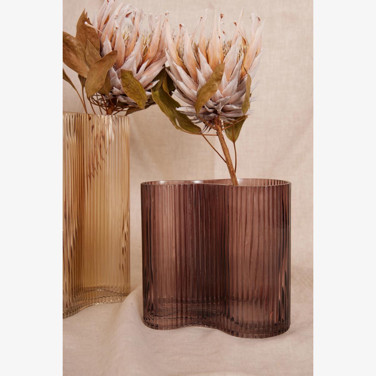 The Allure Wave Glass Vase, Short – image 1