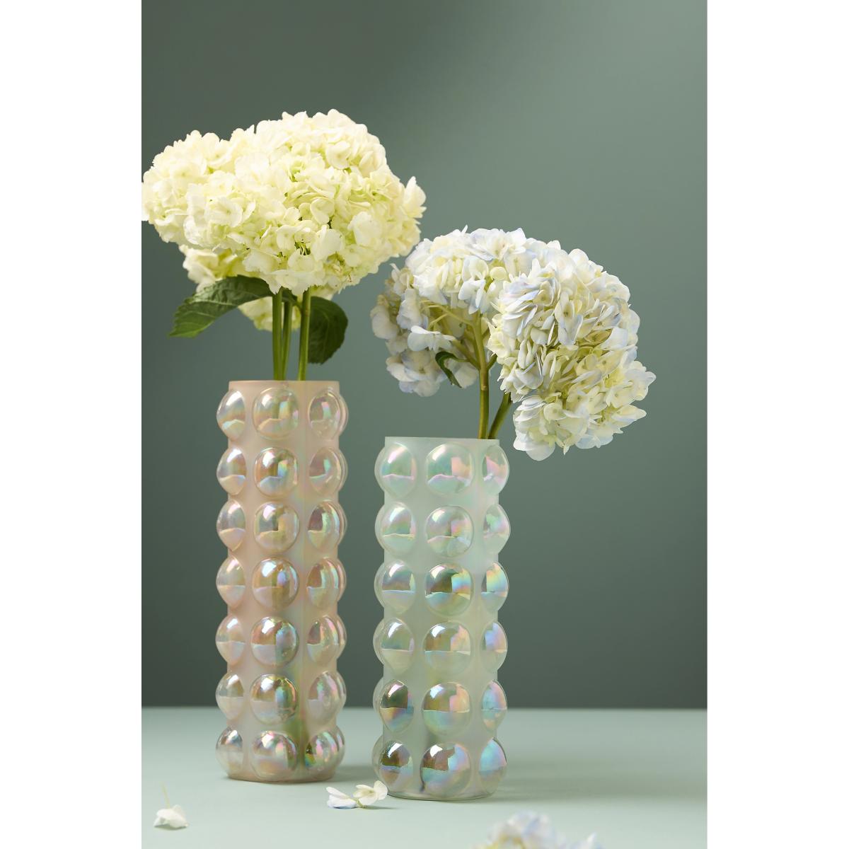 Handblown Bubble Glass Vase – image 3