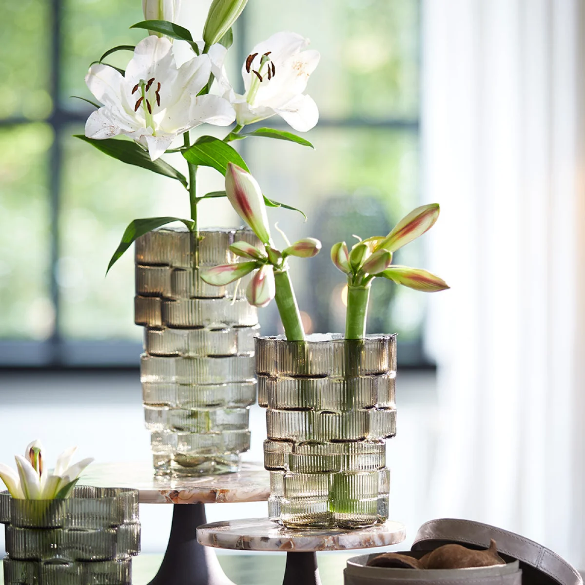 Smoked Glass Vase – image 2