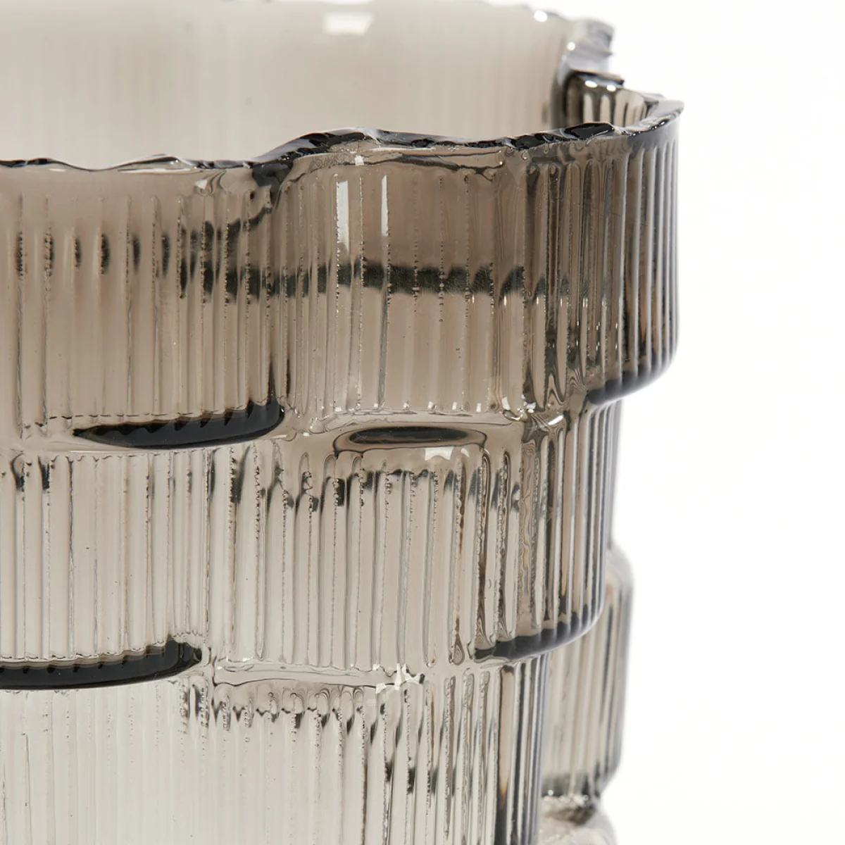 Smoked Glass Vase – image 3