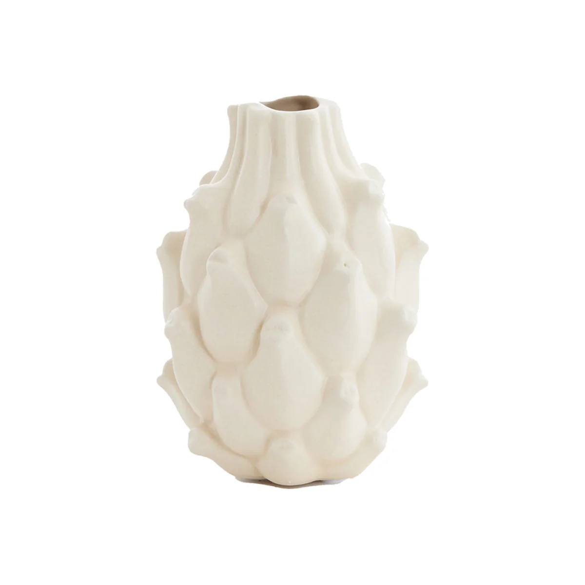 Cream Artichoke Vase, Small – image 1