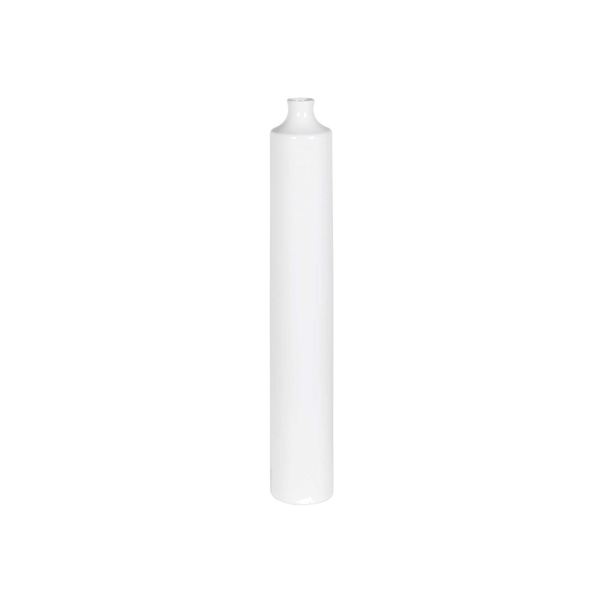 Large Ceramic Bottle Vase, White