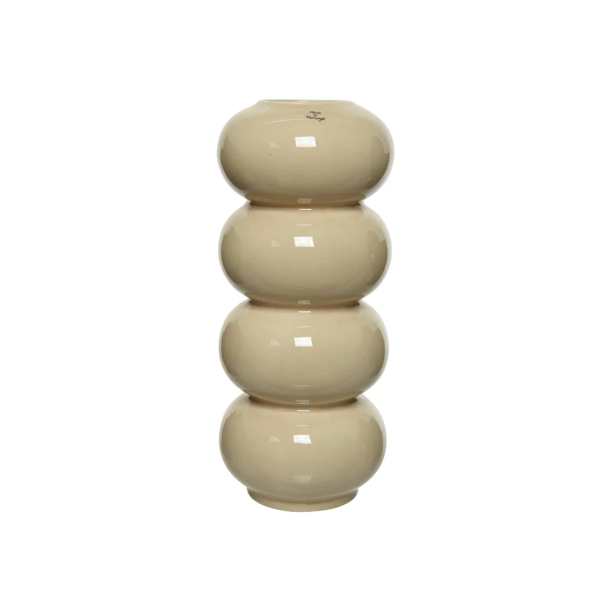 Cream Bulb Vase Earthernware | Barker & Stonehouse – image 1