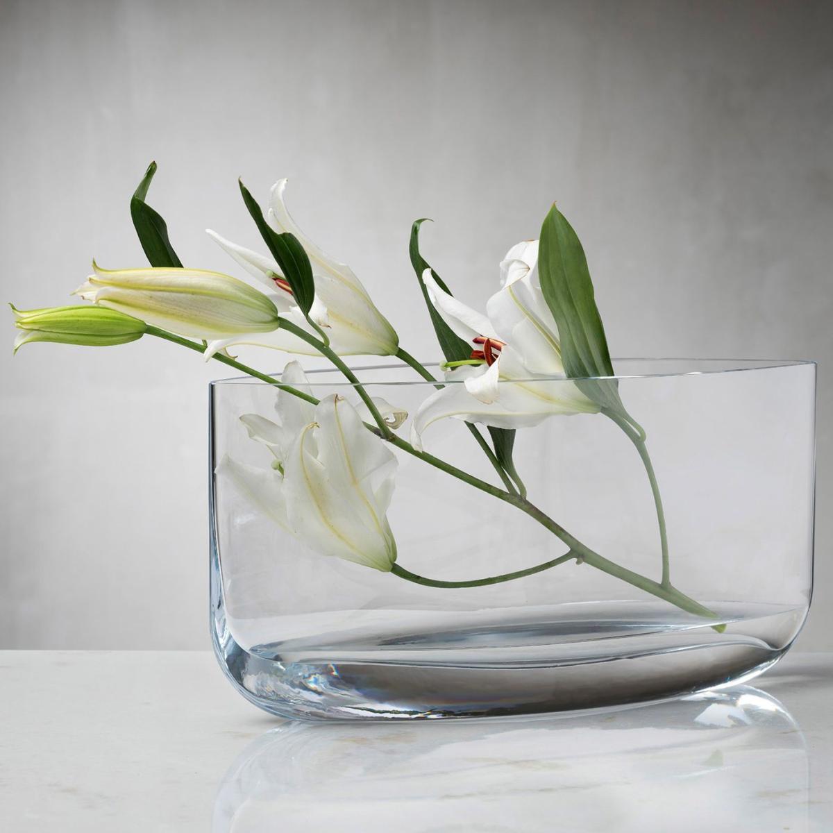 Clear Blade Vase Wide – image 2