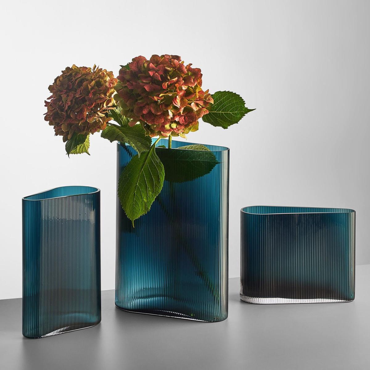 Petroleum Green Mist Vase Tall – image 2