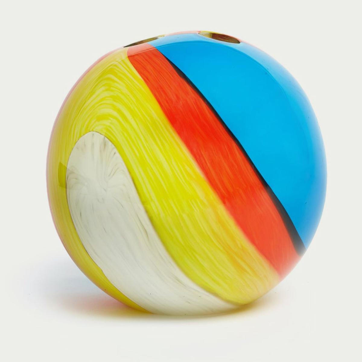 Multicolor 3 Marble Glass Vase – image 1