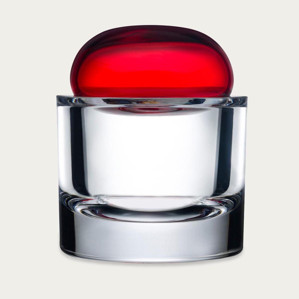 Red Ecrin Lidded Vessel Small – image 1