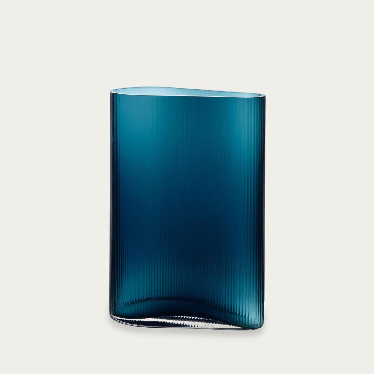 Petroleum Green Mist Vase Short – image 1