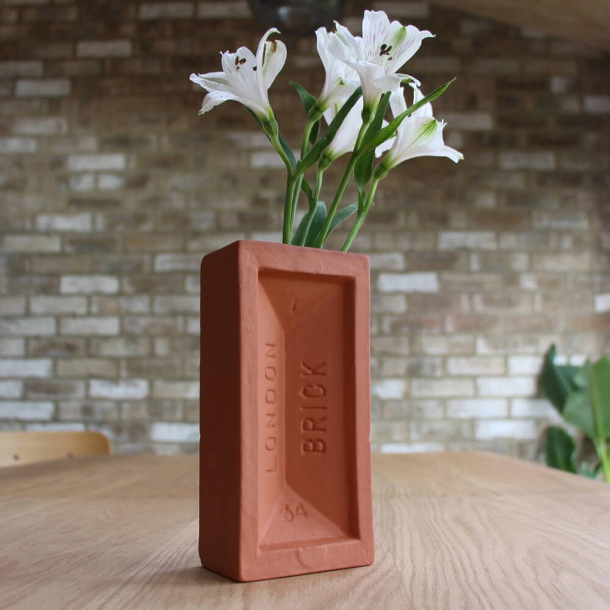 Terracotta London Brick Vase – image 2