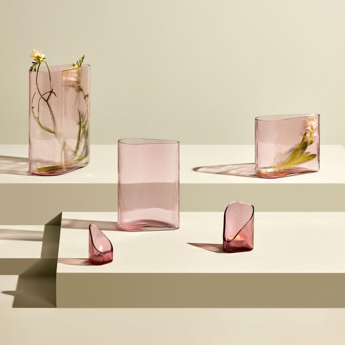 Dusty Rose Mist Vase Wide – image 2