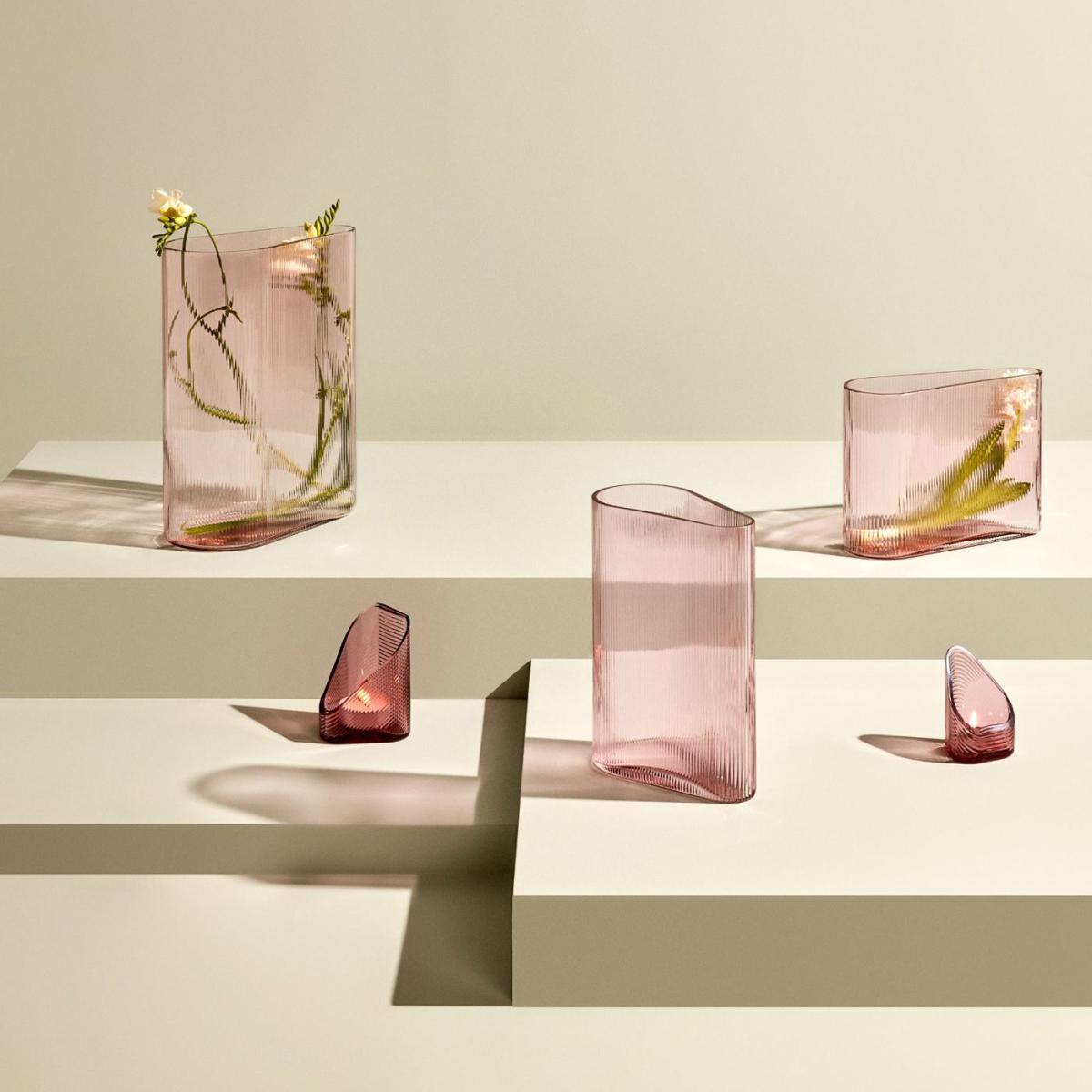 Dusty Rose Mist Vase Wide – image 3