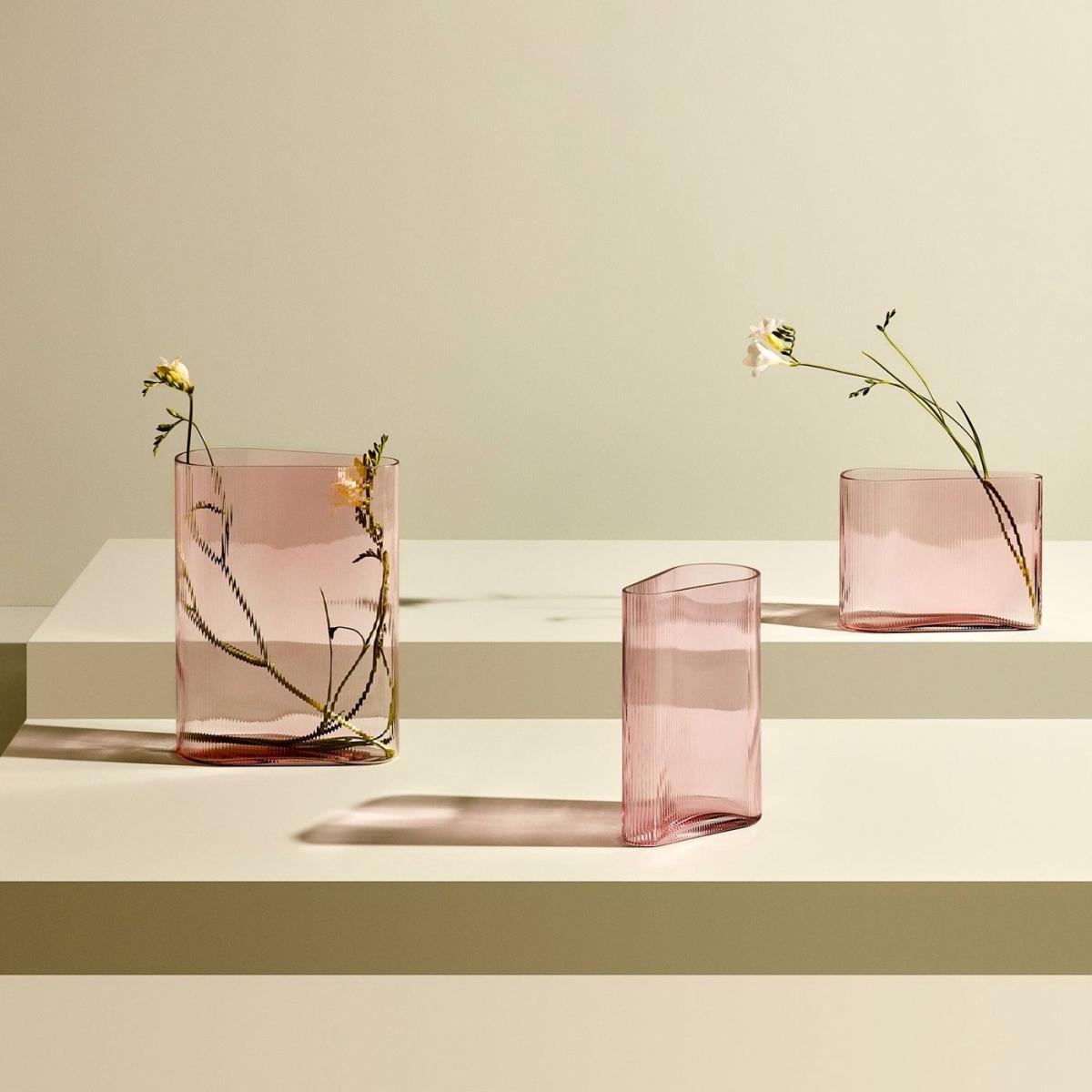 Dusty Rose Mist Vase Wide – image 4