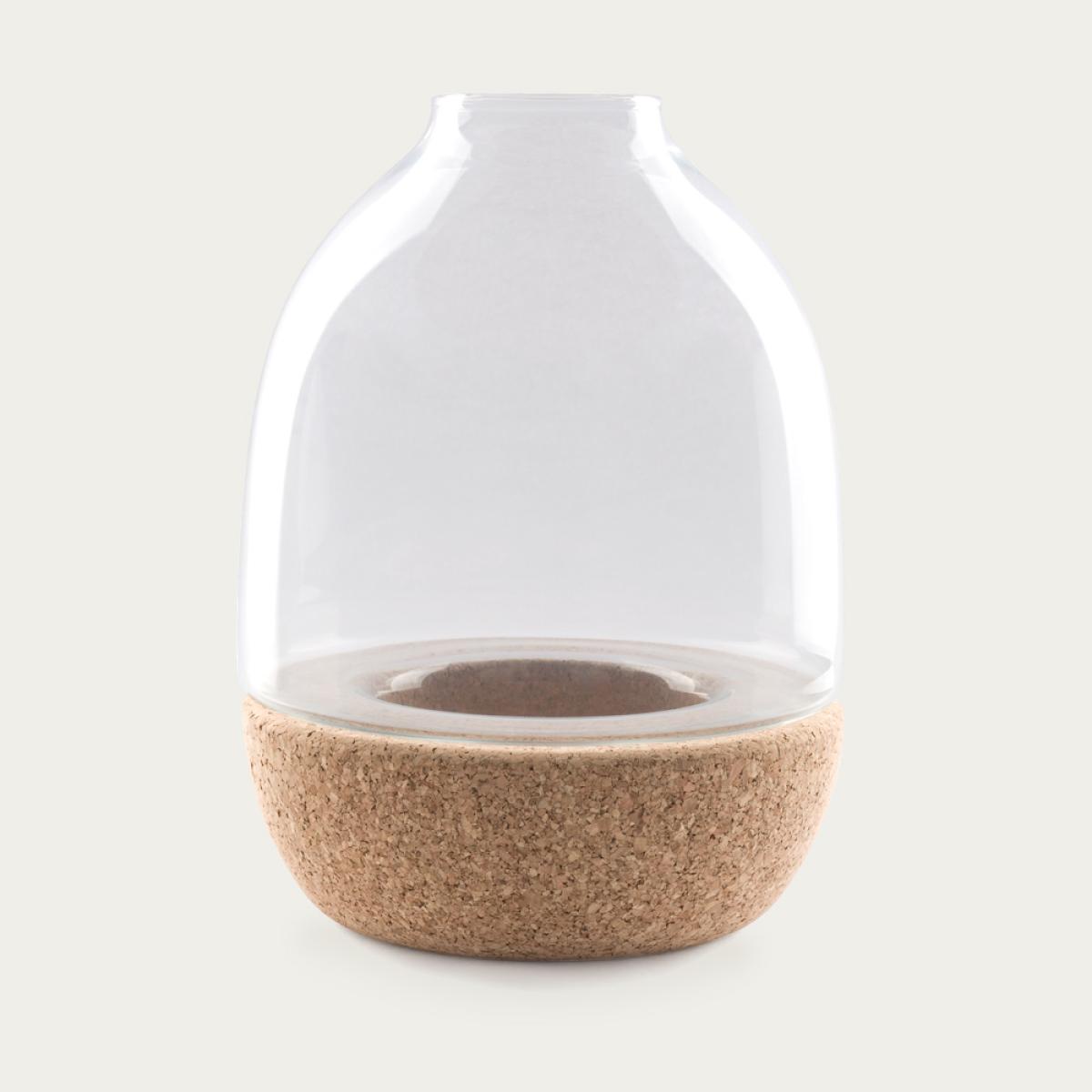 Clear Glass Pitaro Vase