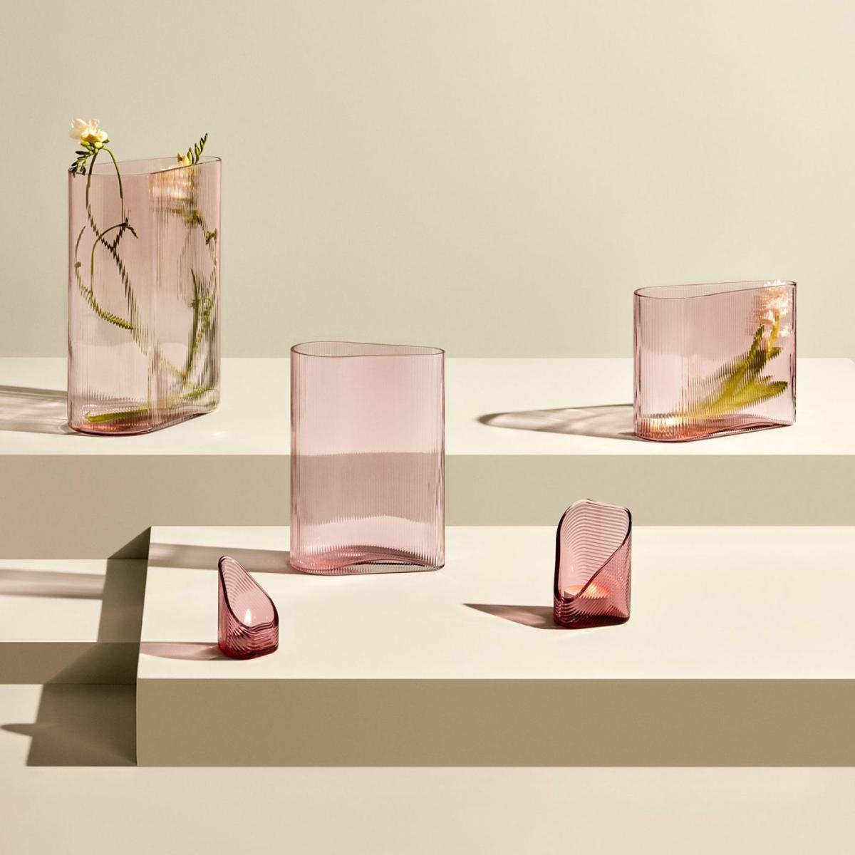 Dusty Rose Mist Vase Short – image 3