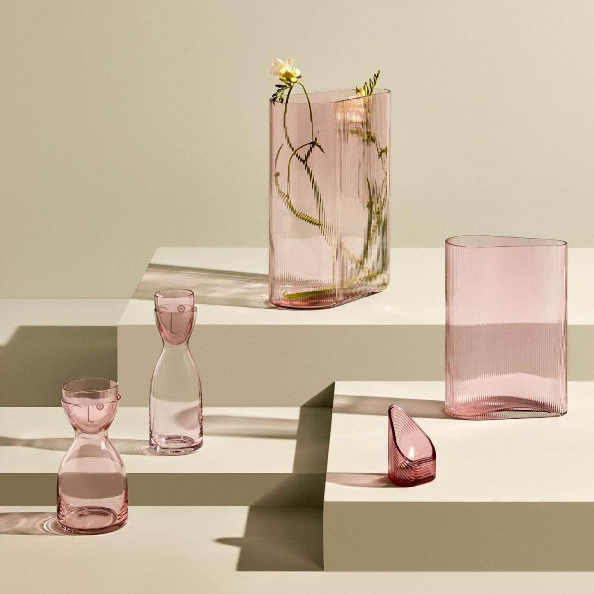 Dusty Rose Mist Vase Short – image 6