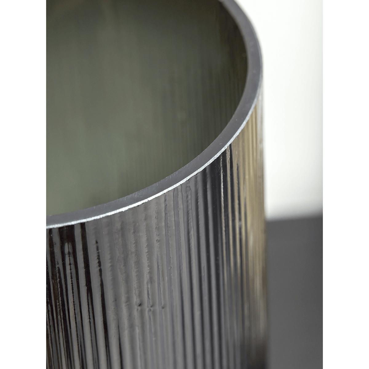 NEW Black Fluted Column Vase – image 2