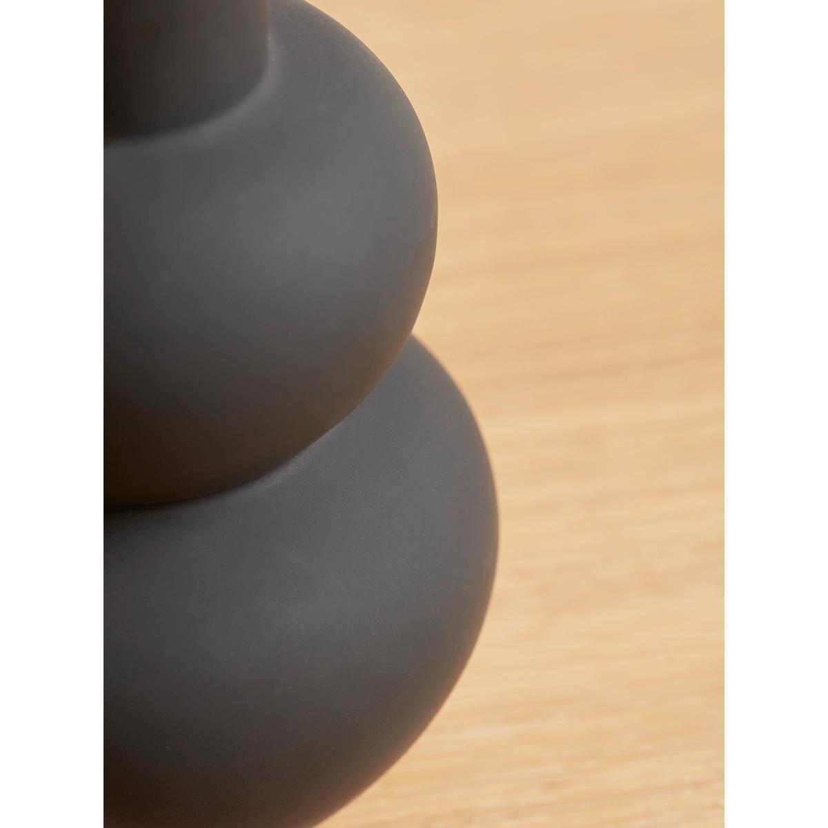 Earthenware Bottle Vase - Black – image 3