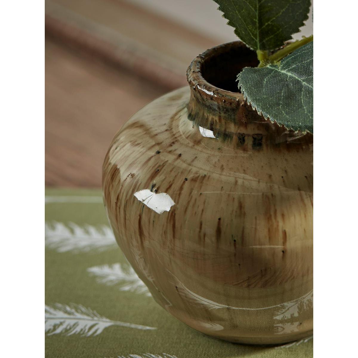 Textured Reactive Glaze Bud Vase – image 3