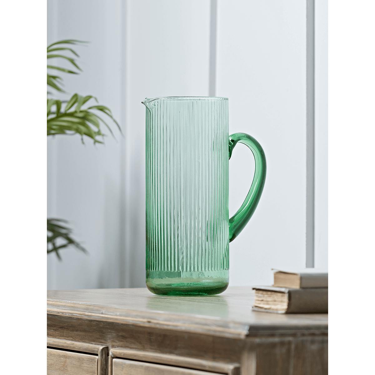 NEW Fluted Glass Jug – image 1