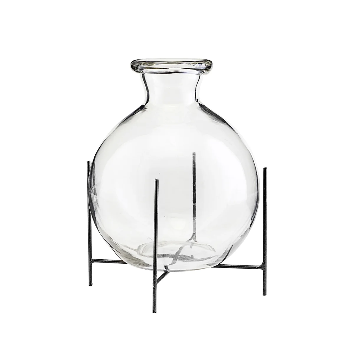 House Doctor Lana Glass Vase with Stand