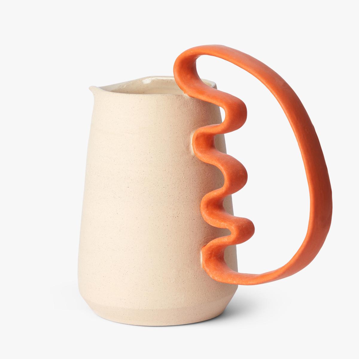 Exclusive Orange Soft Shape Vase By Milo Made Ceramics – image 2