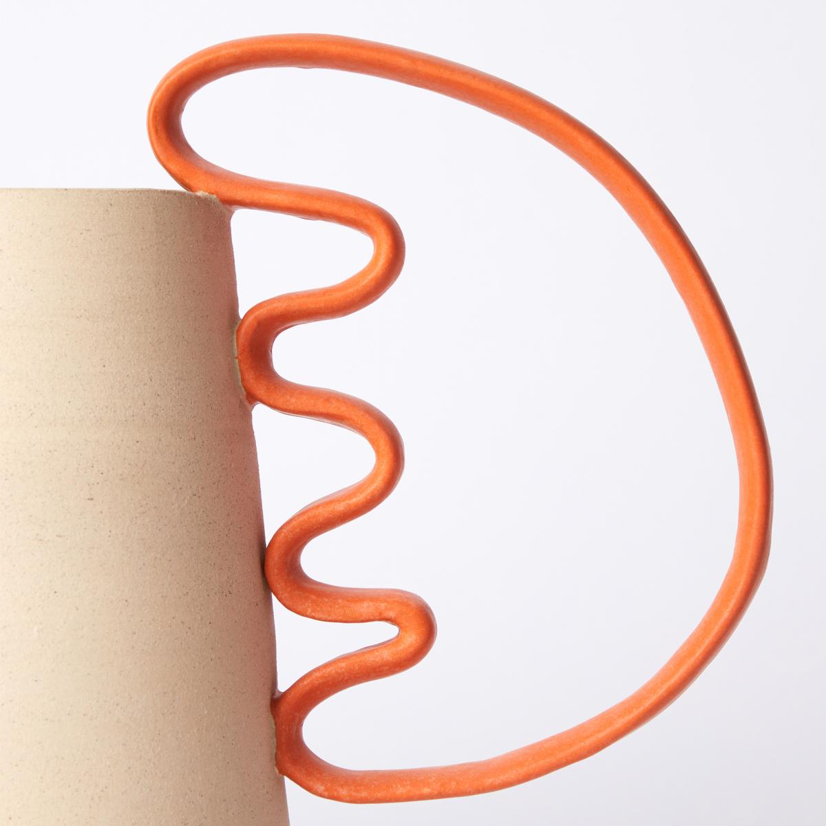Exclusive Orange Soft Shape Vase By Milo Made Ceramics – image 4