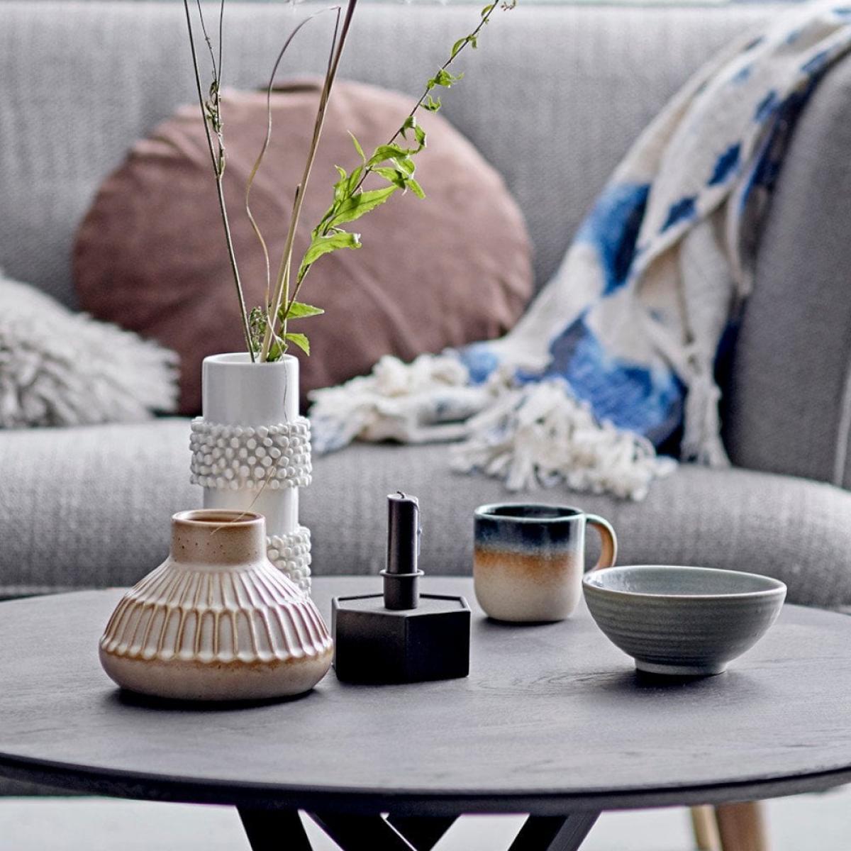 Salina Stoneware Vase, Ivory White – image 3