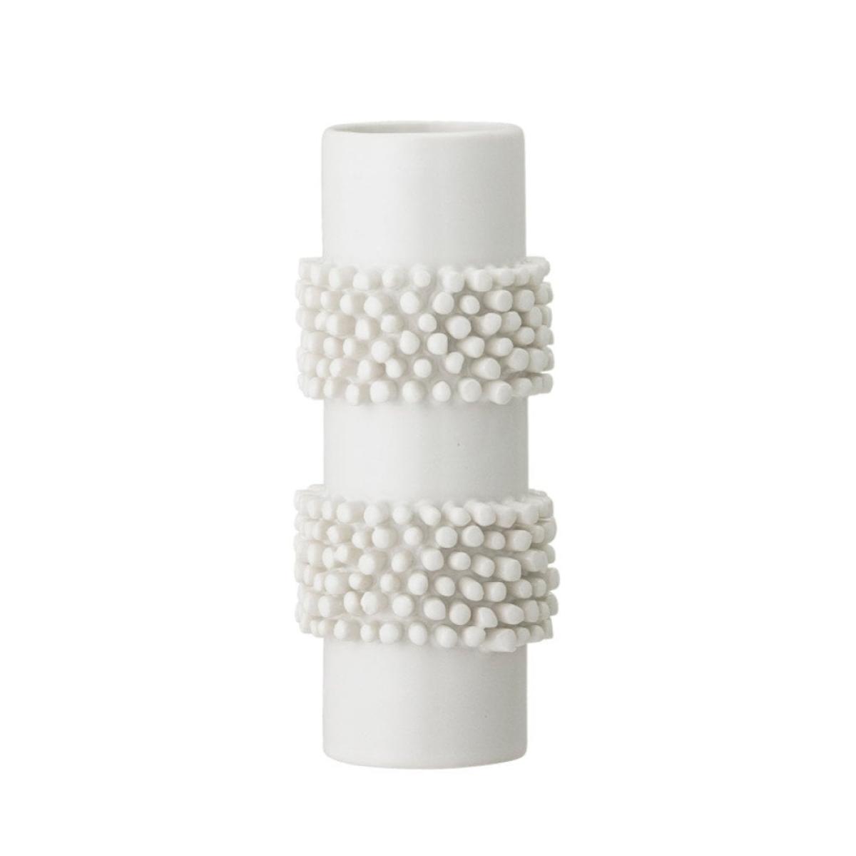 Salina Stoneware Vase, Ivory White – image 4