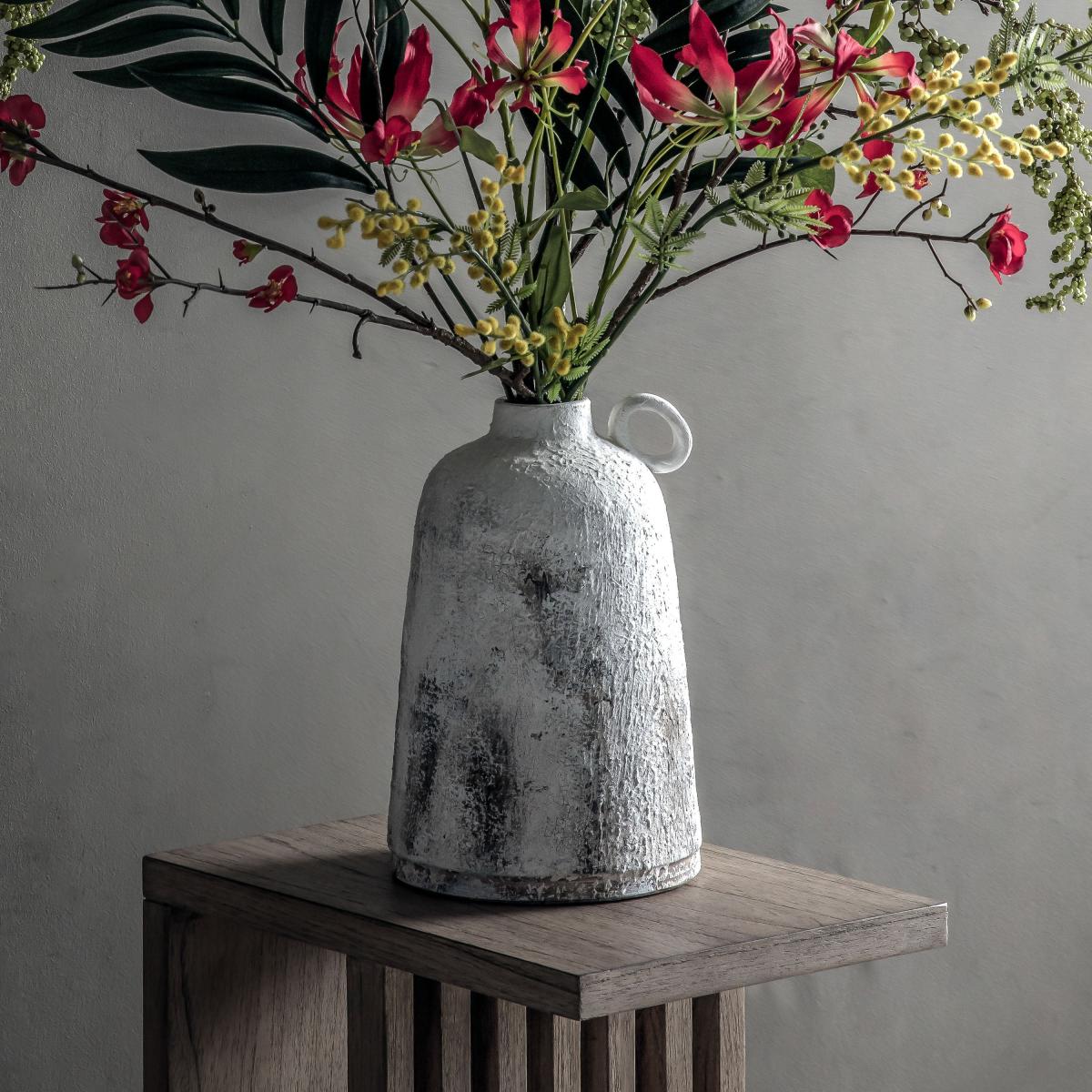 Walsted Bottle Vase Whitestone Small White – image 1