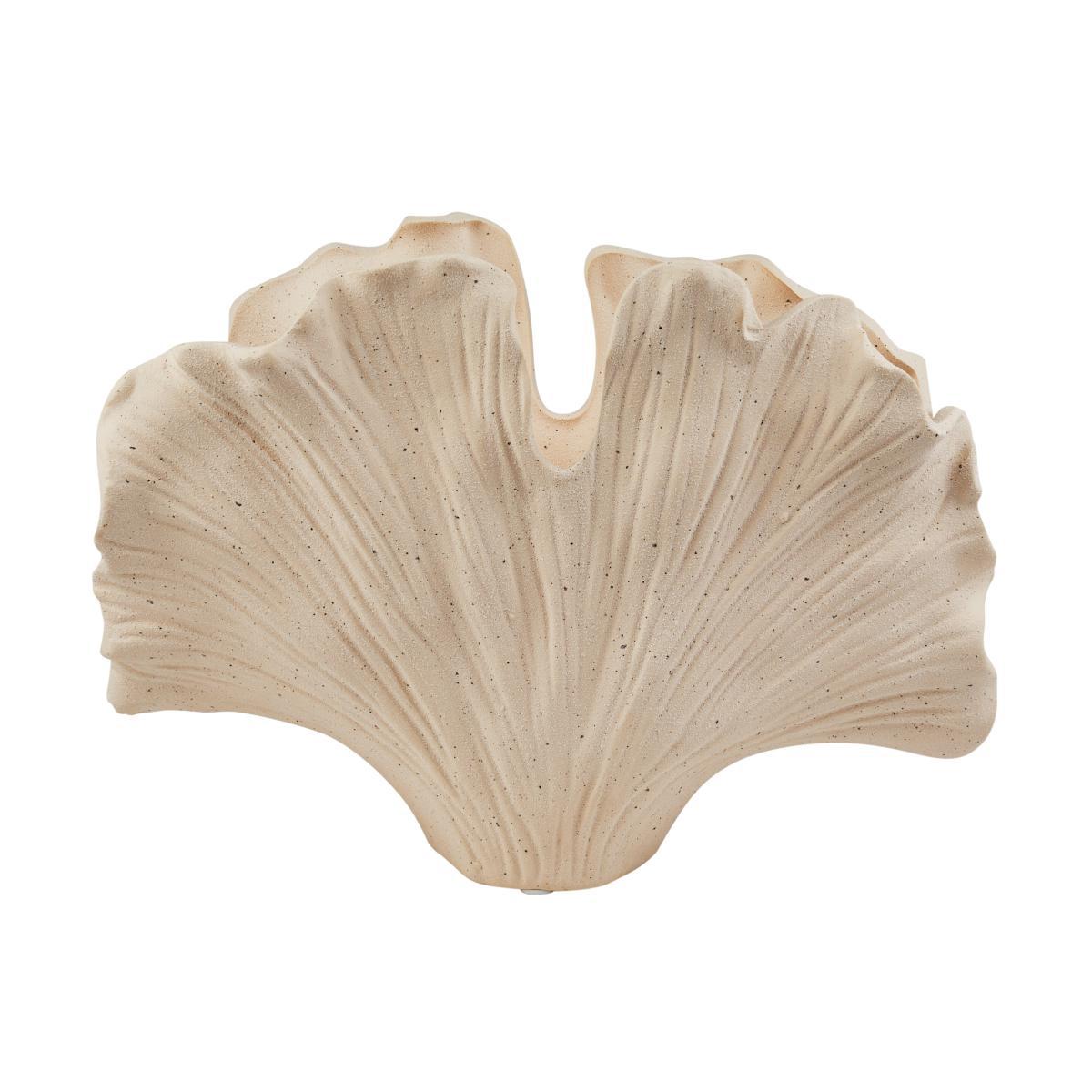 Gingko Shell Vase Cream 32cm Pink – image 4