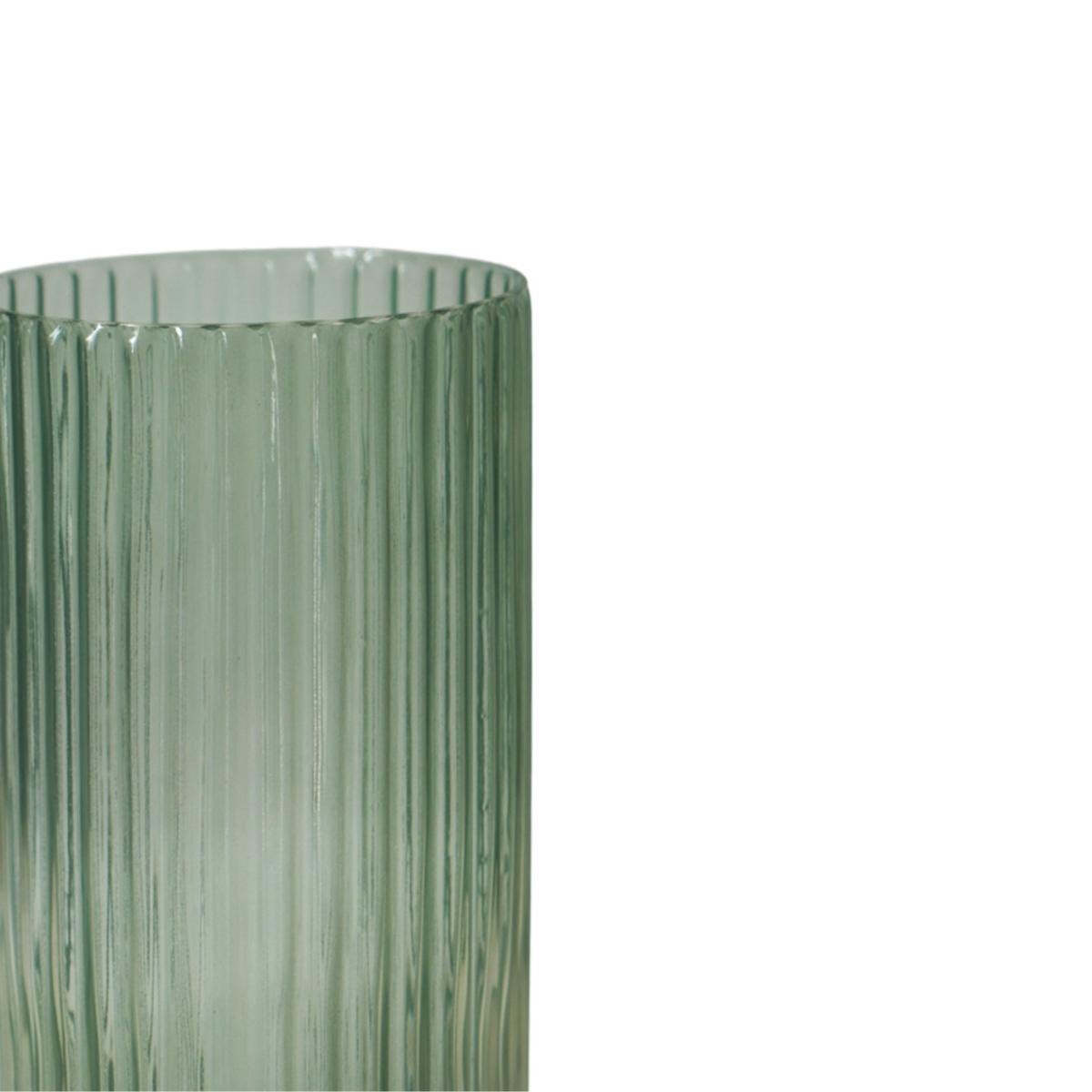 Daphne Ribbed Vase Sage – image 2